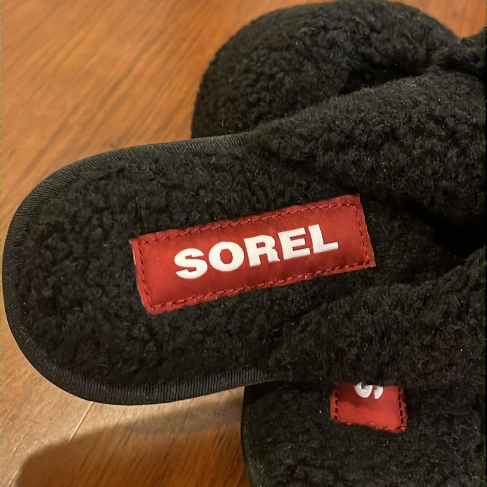 Sorel Mail Run House Slipper Shoes Sandals new black Women’s Sizes - Picture 10 of 11